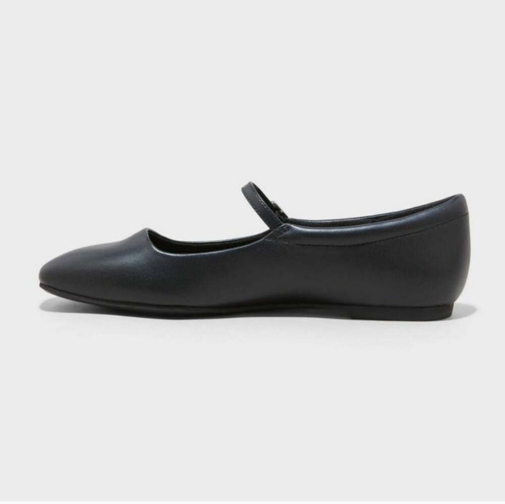 Wild Fable Women's 11 Black Elsa Square Toe Mary Jane Ballet Flats Shoes - Picture 11 of 16